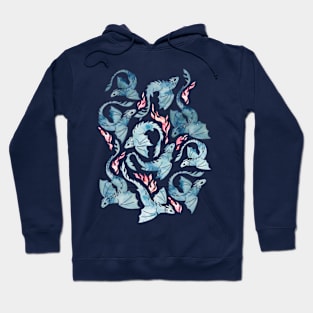 Dragon fire dark blue Hoodie